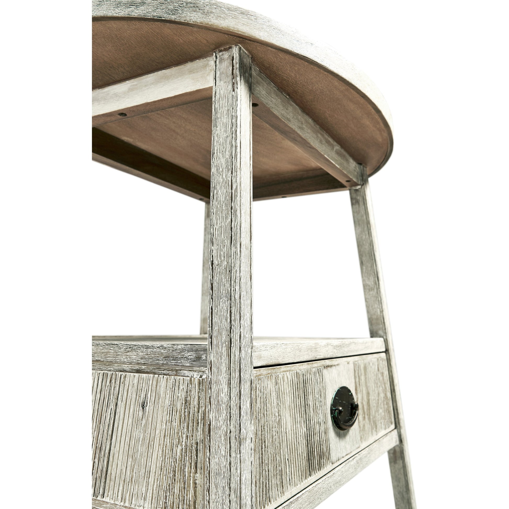 William Yeoward Bywater Washed Acacia Side Table by Jonathan Charles in white and washed acacia. Made from acacia in a cottage & farmhouse style.