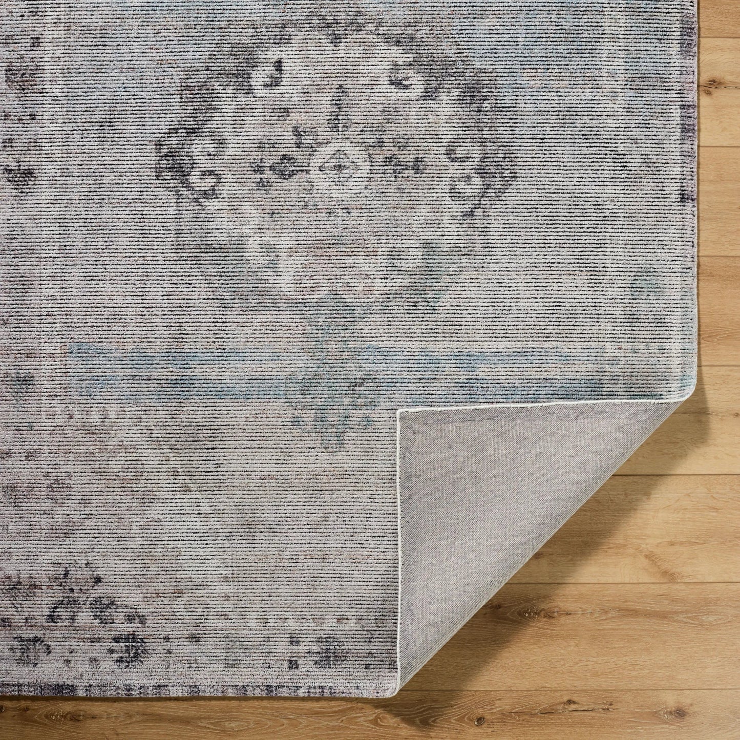 002 SI-2258253,SI-2258254,SI-2258255,SI-2258256,SI-2258257 | Closeup | Luton LTN-2300 Rug by Livabliss in mauve, dusty rose, sage, sky blue, taupe. Made from polyester in a unique style.