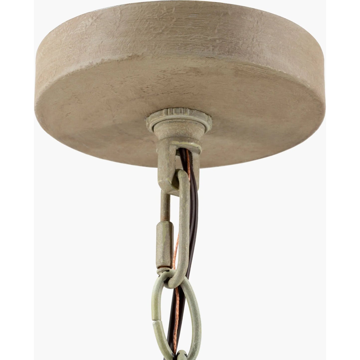 003 SI-1905641 | Closeup | Malton Ceiling Light - 25305 by Surya in gray, gold, black and painted. Made from metal in a modern style.