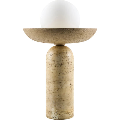Laterza Accent Table Lamp by Surya in wheat. Made from resin in a unique style.