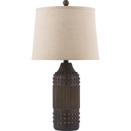 Lutton - 29767 by Surya in paintedpainted. Made from linen, polyester, metal in a rustic style.
