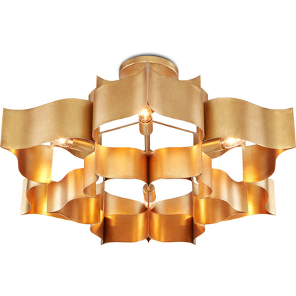 Grand Lotus Chandelier by Currey and Company. Made from unique in a modern style.