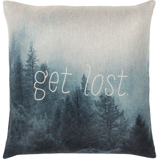 Liberty Pillow - 8272 by Surya in khaki, teal, white. Made from 100% polyester in a modern style.