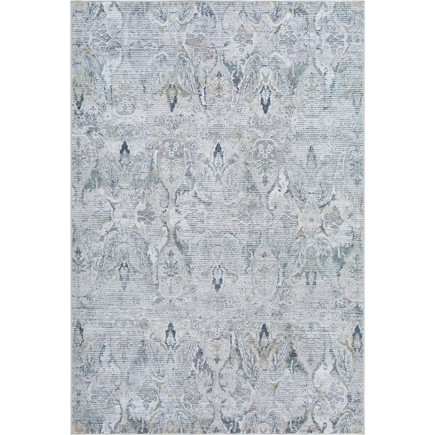 001 SI-2245988,SI-2245989,SI-2245990 | Primary Silo | Lorenz LTZ-2300 Rug by Livabliss in ivory, light sage, light gray, gray, sage. Made from polypropylene, polyester in a unique style.