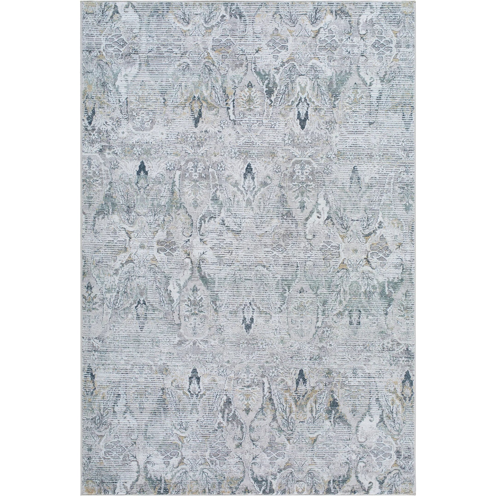 Lorenz LTZ-2300 Rug by Livabliss in ivory, light sage, light gray, gray, sage. Made from polypropylene, polyester in a unique style.