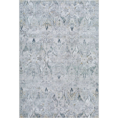 Lorenz LTZ-2300 Rug by Livabliss in ivory, light sage, light gray, gray, sage. Made from polypropylene, polyester in a unique style.