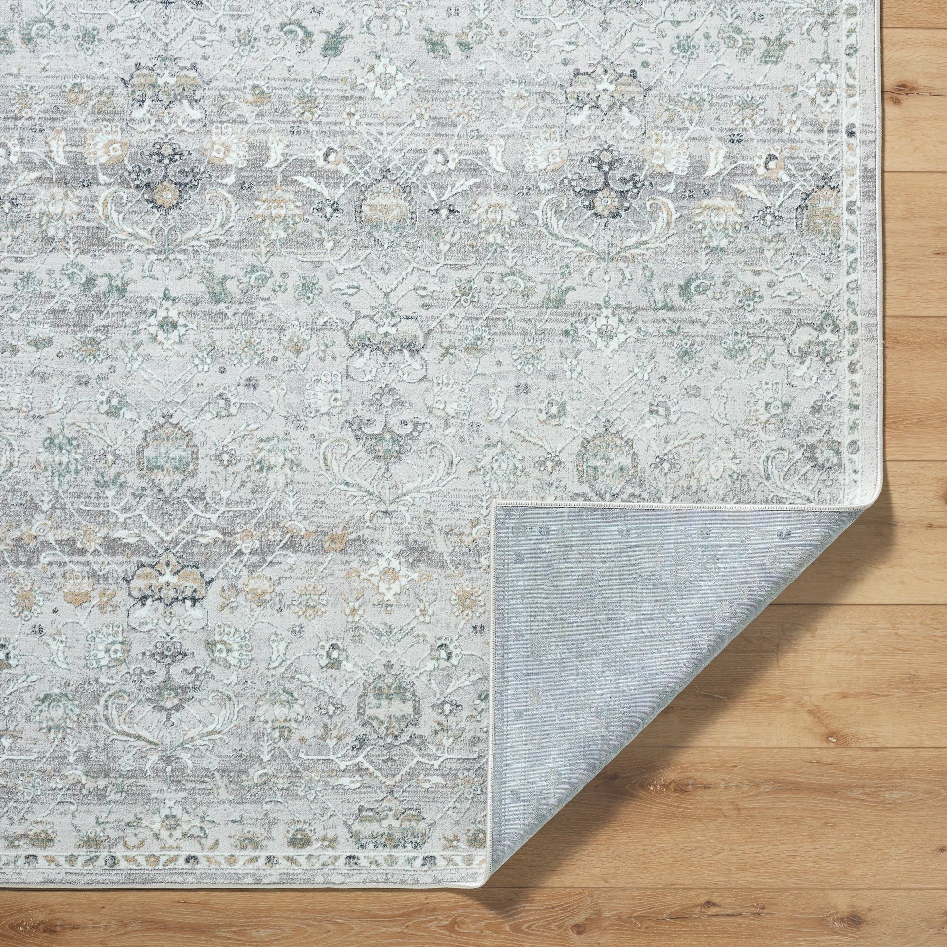 Lorenz LTZ-2301 Rug by Livabliss in light sage, light gray, gray, ivory, sage. Made from polypropylene, polyester in a unique style.
