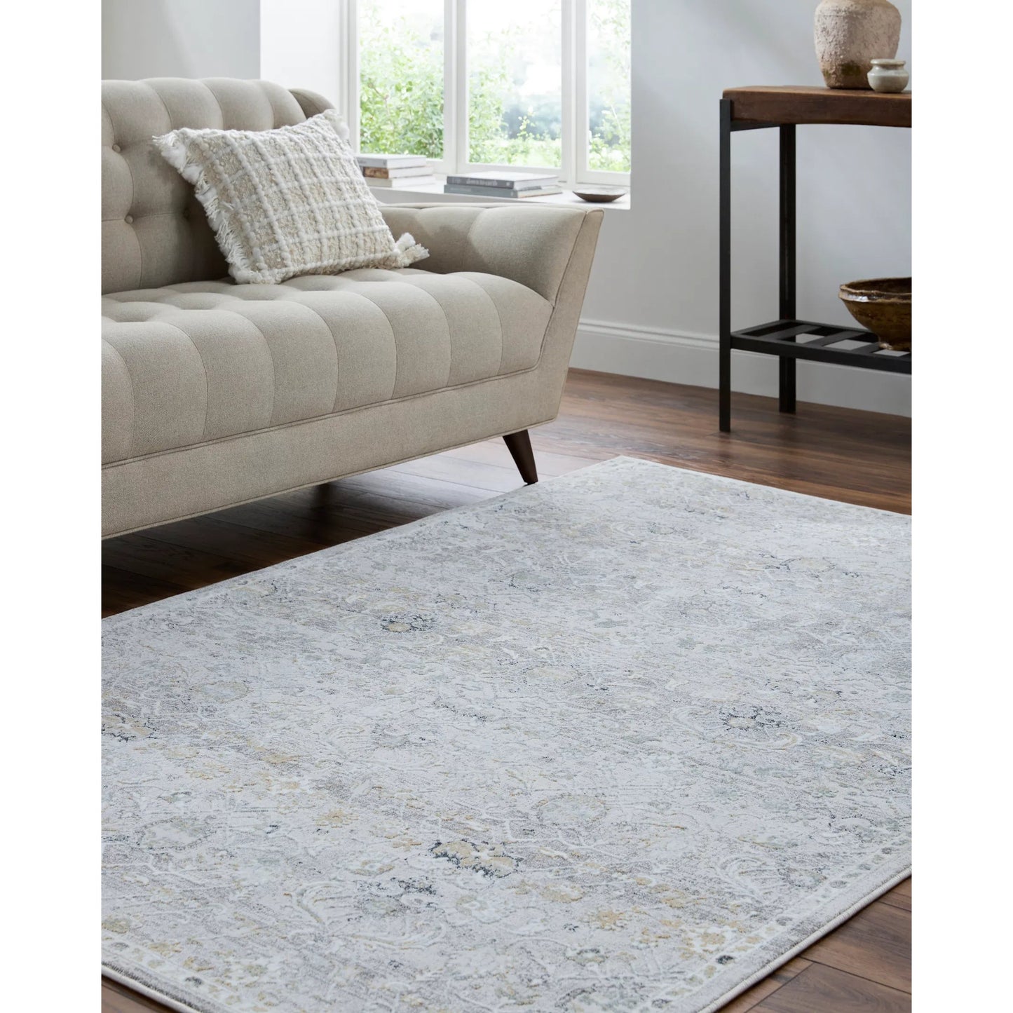 006 SI-2245991,SI-2245992,SI-2245993 | Lifestyle | Lorenz LTZ-2301 Rug by Livabliss in light sage, light gray, gray, ivory, sage. Made from polypropylene, polyester in a unique style.