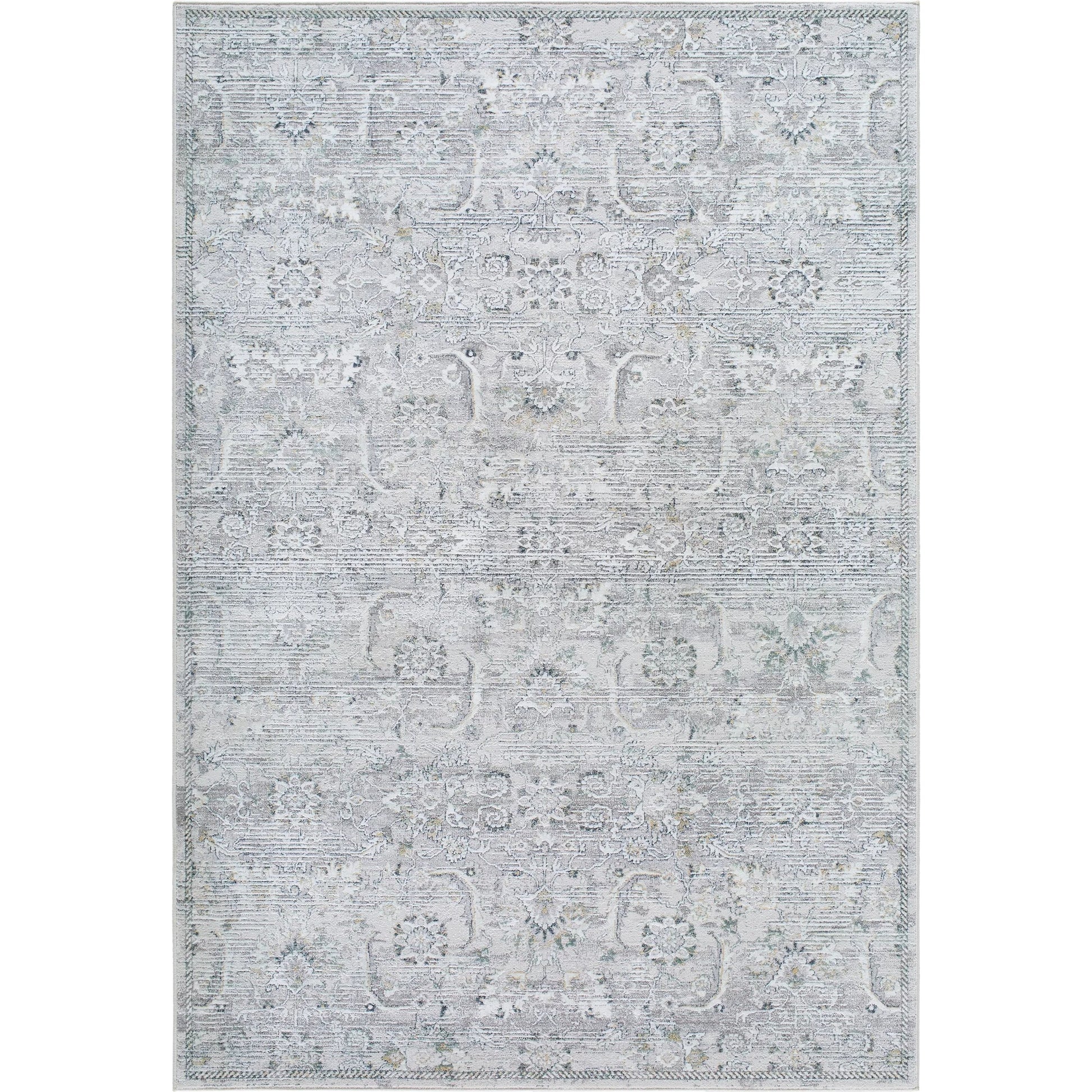 Lorenz 557261 Rug by Livabliss in light sage, ivory, light gray, gray, sage. Made from polypropylene, polyester in a unique style.