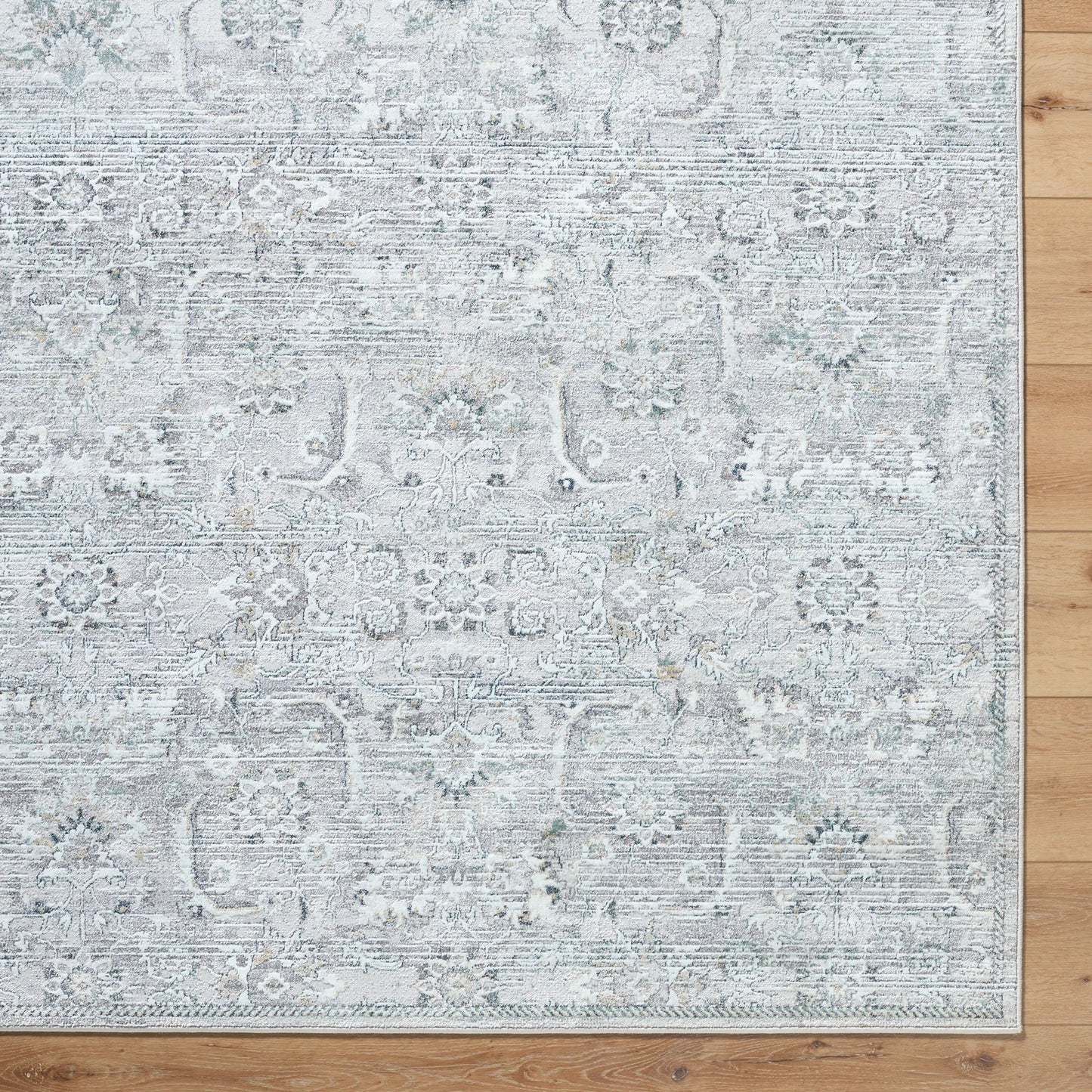 006 SI-2245994,SI-2245995,SI-2245996 | Closeup | Lorenz 557261 Rug by Livabliss in light sage, ivory, light gray, gray, sage. Made from polypropylene, polyester in a unique style.
