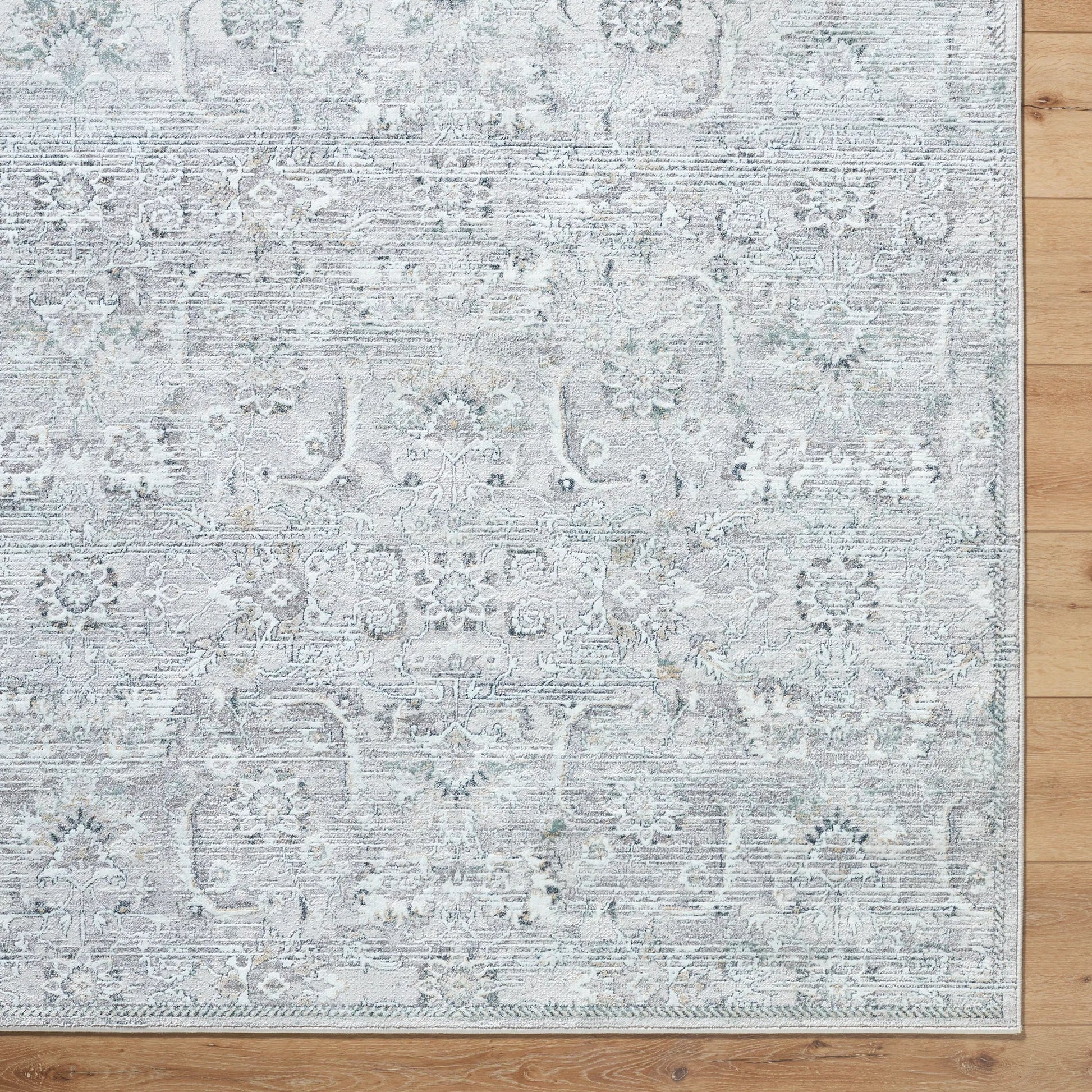 Lorenz 557261 Rug by Livabliss in light sage, ivory, light gray, gray, sage. Made from polypropylene, polyester in a unique style.