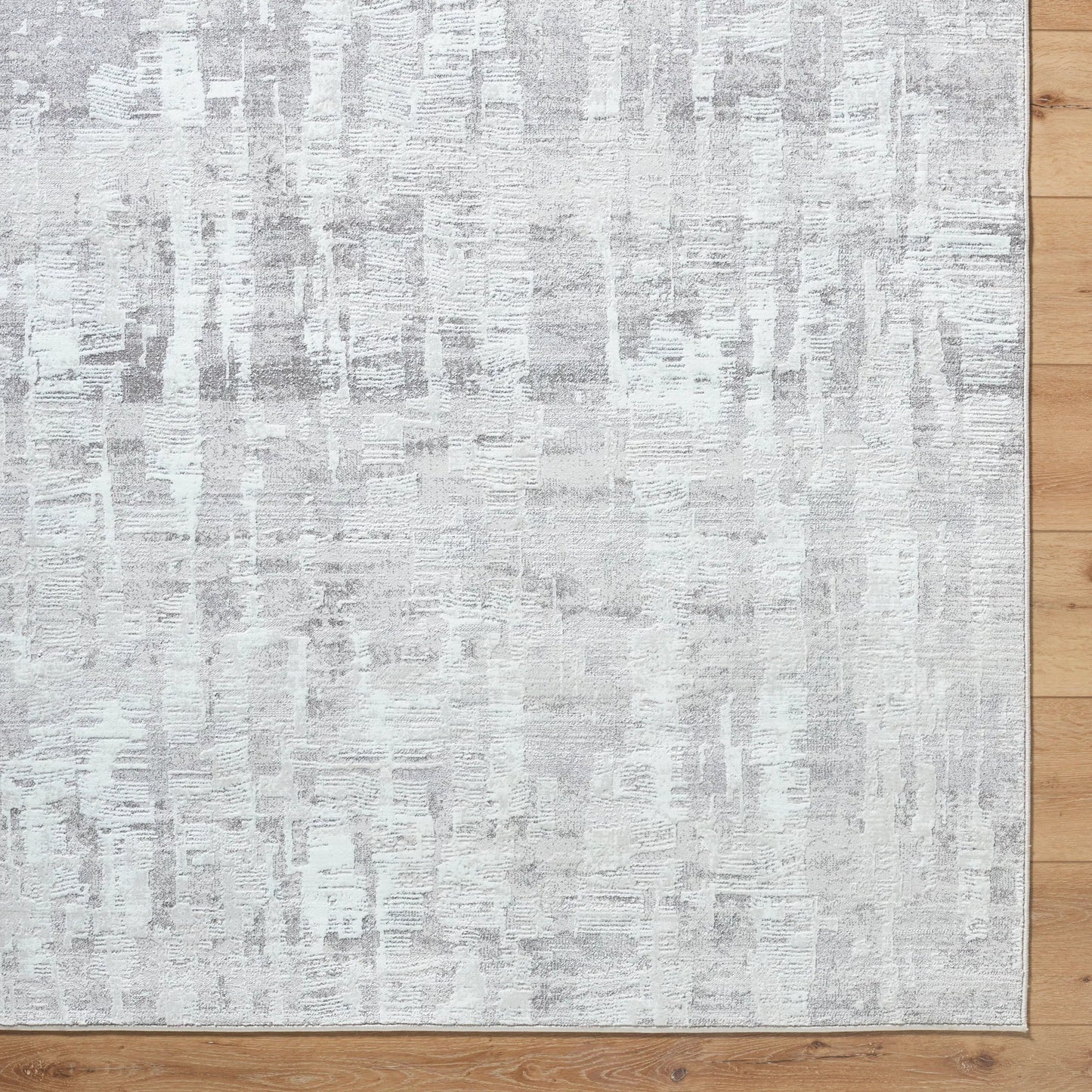 006 SI-2246000,SI-2246001,SI-2246002 | Closeup | Lorenz 557271 Rug by Livabliss in light sage, ivory, light gray, gray. Made from polypropylene, polyester in a unique style.