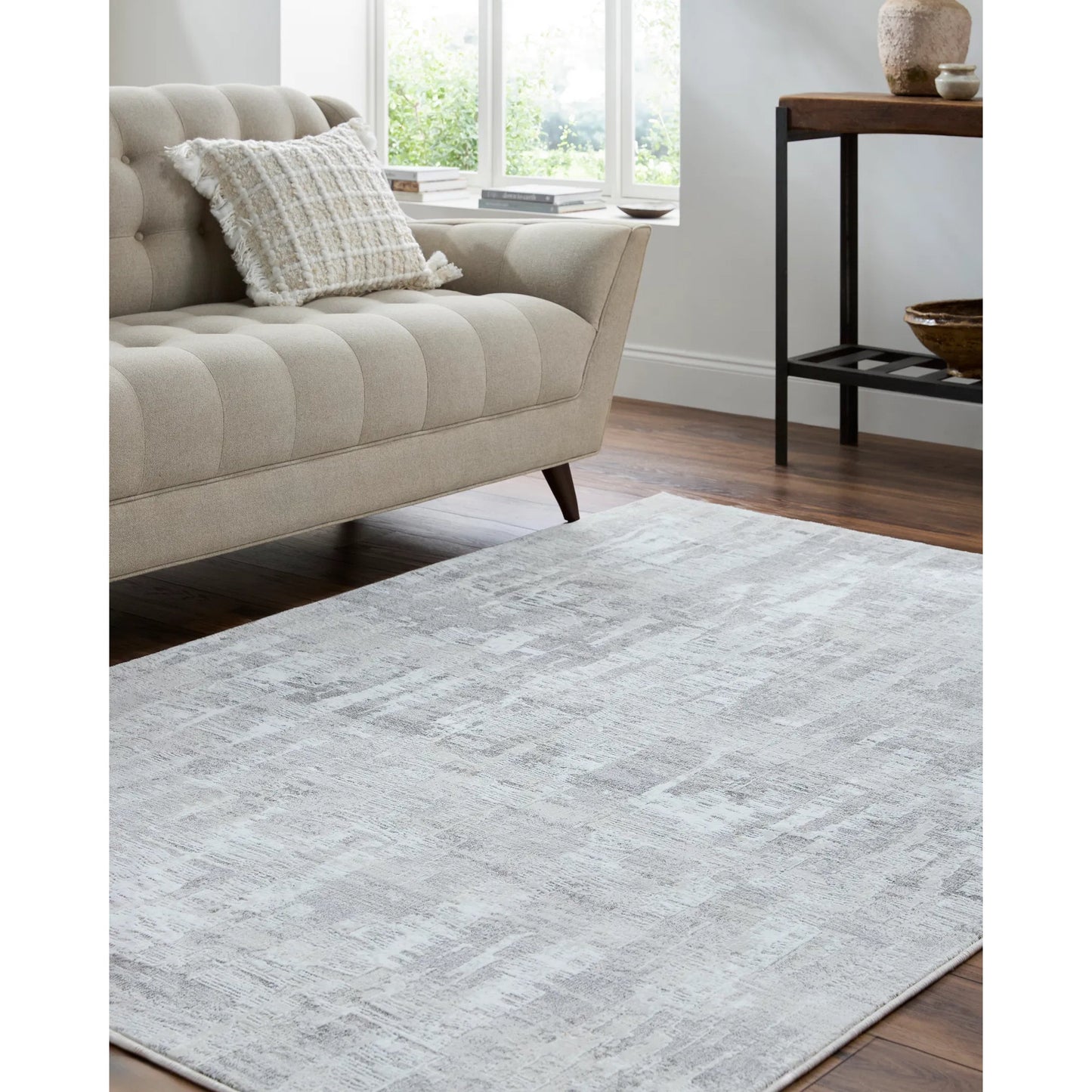 007 SI-2246000,SI-2246001,SI-2246002 | Lifestyle | Lorenz 557271 Rug by Livabliss in light sage, ivory, light gray, gray. Made from polypropylene, polyester in a unique style.