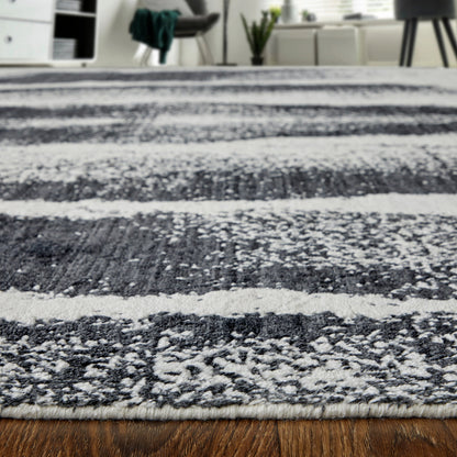 Coda Rug - 8930F by Feizy in black, white. Made from wool, viscose in a unique style.