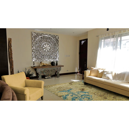 Qing Transitional & Botanical Rug - 6062F by Feizy in tan, brown, blue. Made from wool, viscose in a unique style.