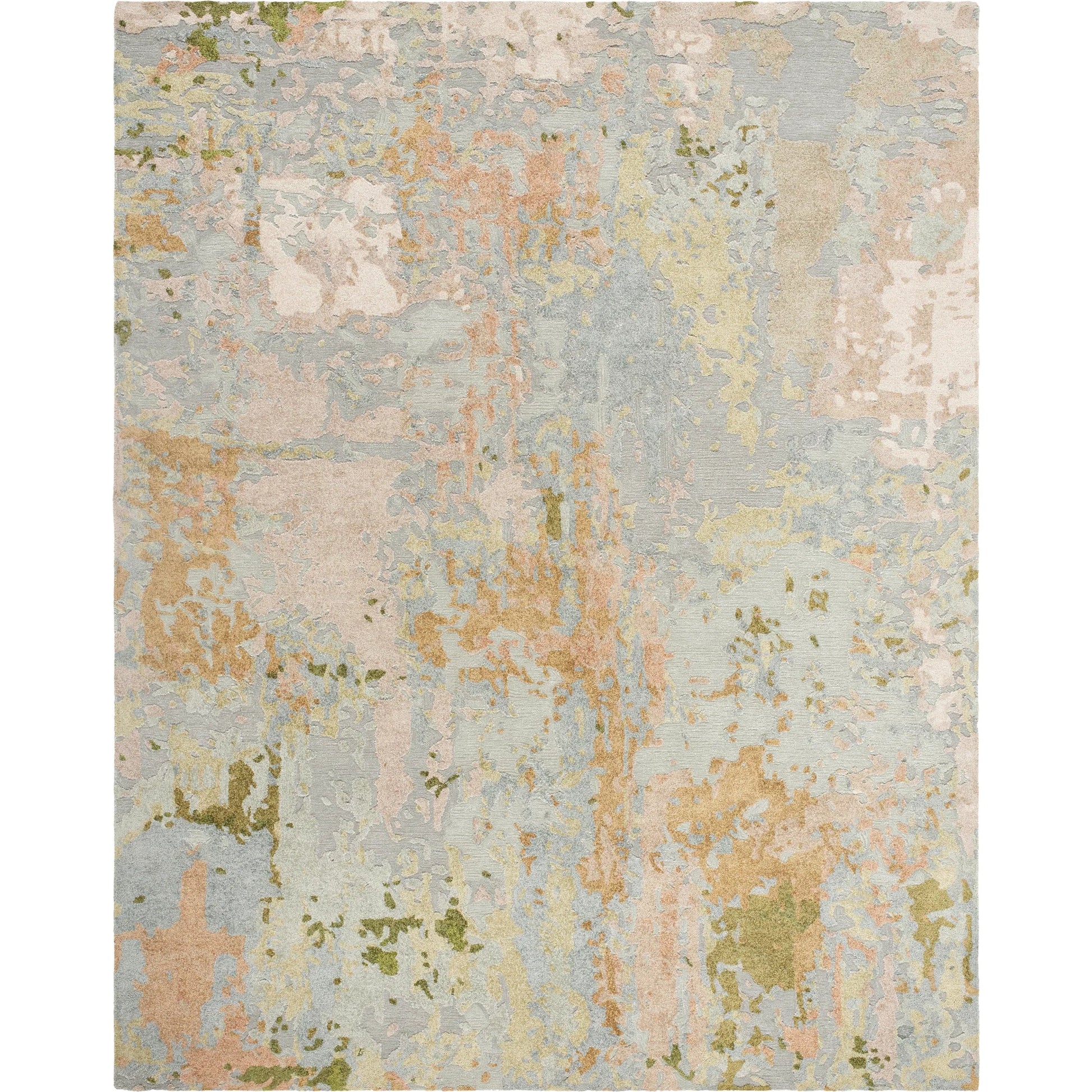 Lukla LUA-2300 Rug by Surya in sage, sky blue, blush, olive, cream. Made from viscose, wool in a unique style.