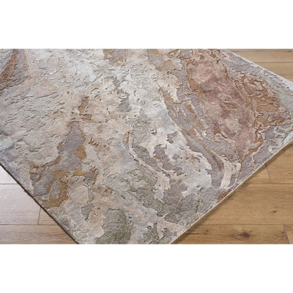Lukla LUA-2302 Rug by Surya in taupe, slate, rust, sandstone, olive. Made from wool, viscose in a unique style.
