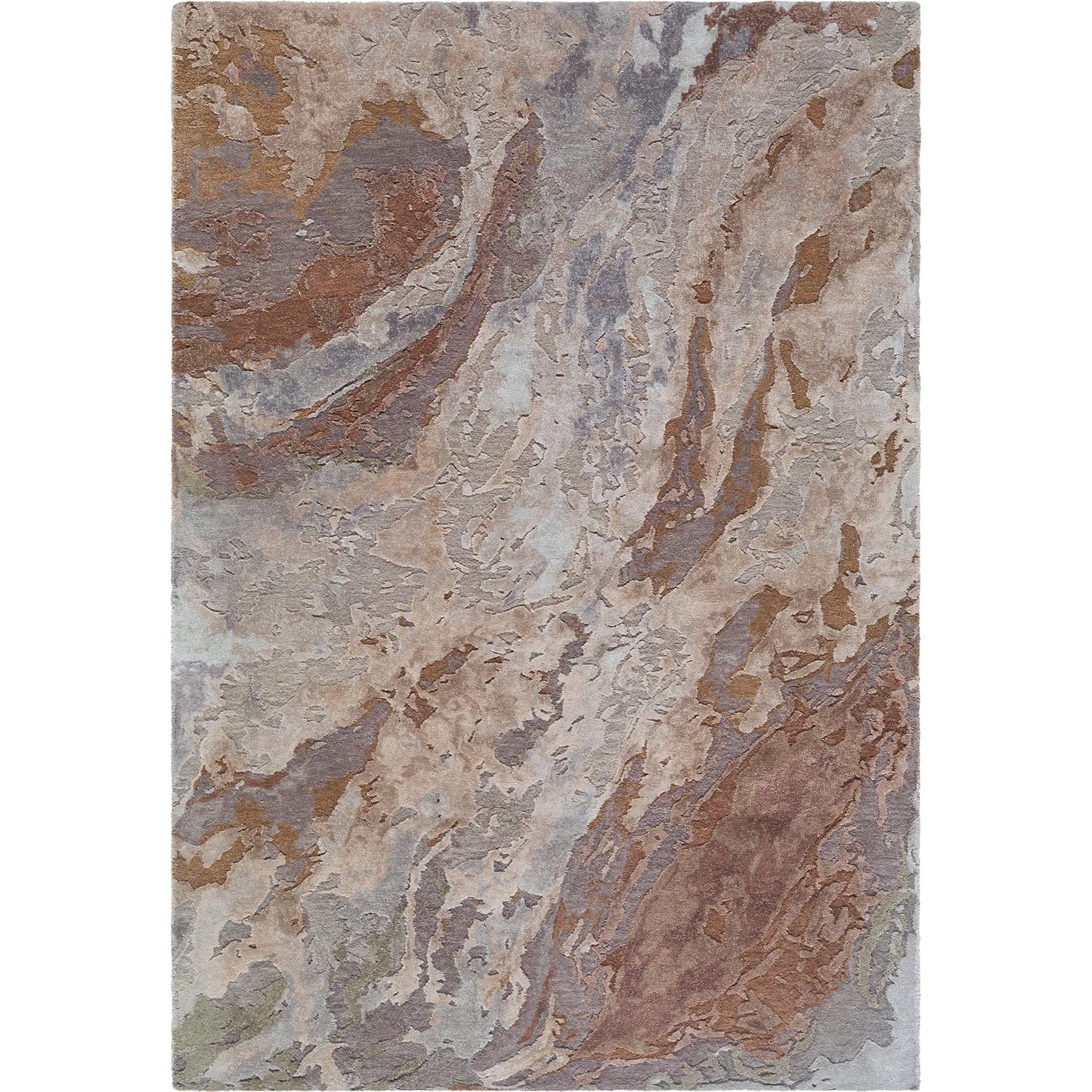 001 SI-2258836,SI-2258837,SI-2258838,SI-2258839,SI-2258840 | Primary Silo | Lukla LUA-2302 Rug by Surya in taupe, slate, rust, sandstone, olive. Made from wool, viscose in a unique style.