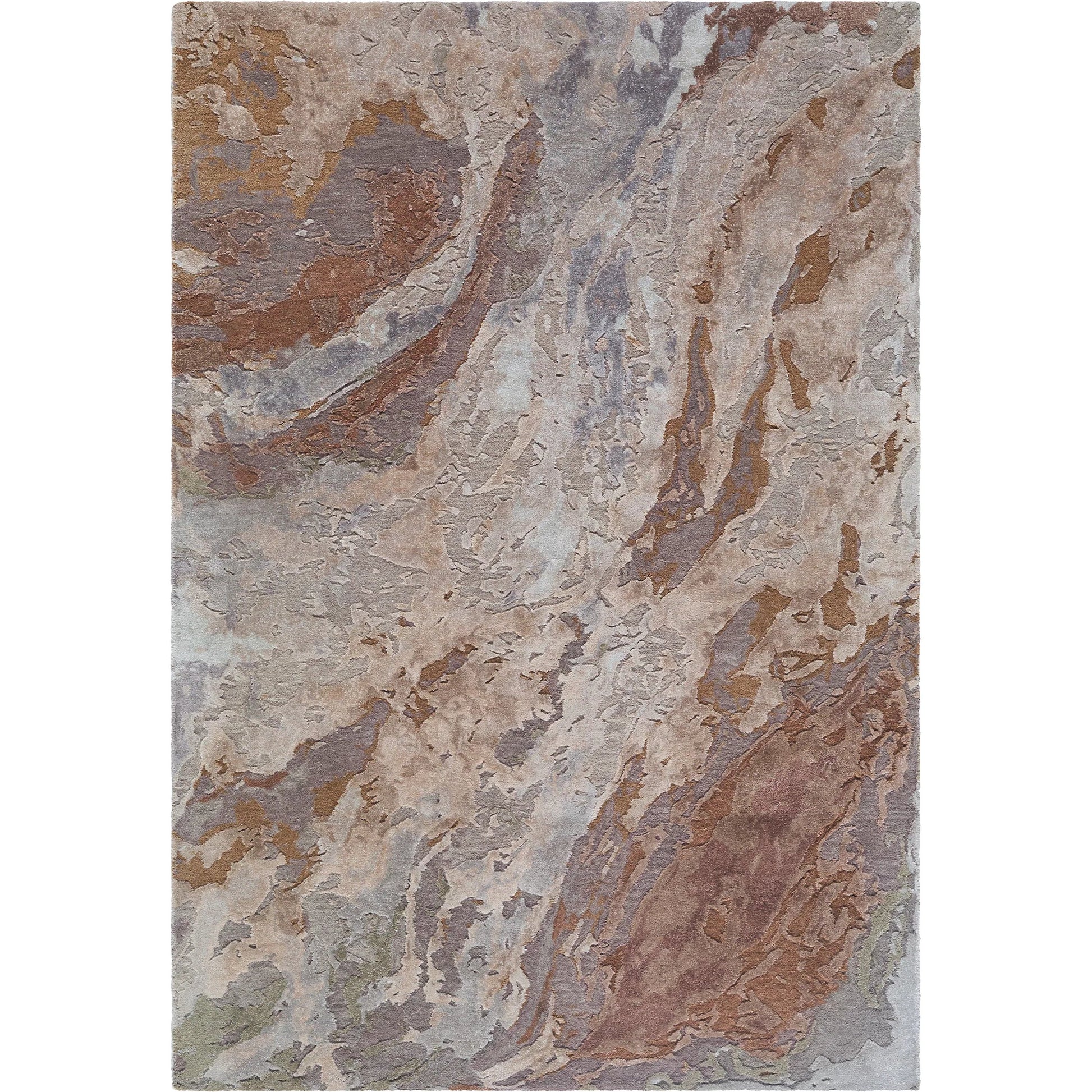 Lukla LUA-2302 Rug by Surya in taupe, slate, rust, sandstone, olive. Made from wool, viscose in a unique style.