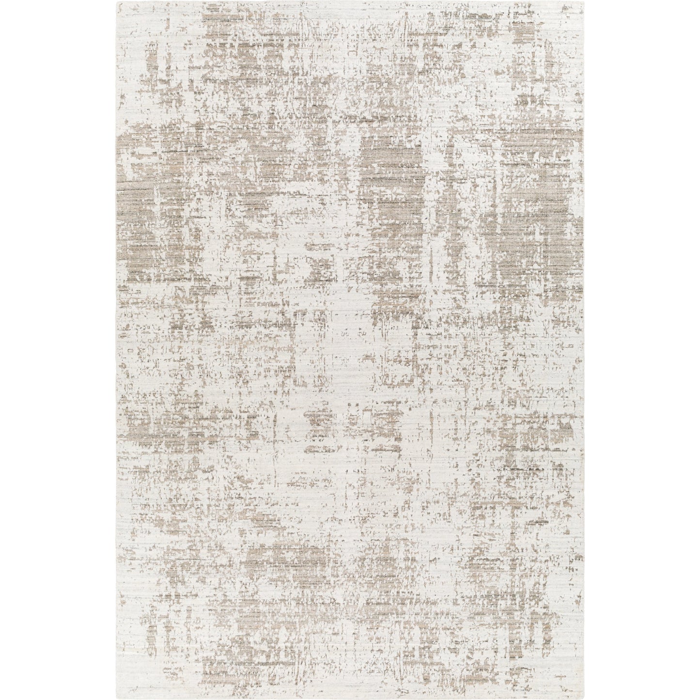 001 SI-2130970 | Primary Silo | Lucknow Rug - 27059 by Surya in medium gray, oatmeal, taupe, charcoal. Made from face: 75% viscose, 25% wool, warp: 100% cotton in a unique style.