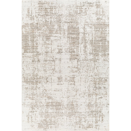 Lucknow Rug - 27059 by Surya in medium gray. Made from face: 75% viscose, 25% wool, warp: 100% cotton in a unique style.