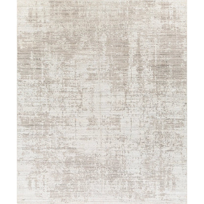 Lucknow Rug - 27059 by Surya in medium gray, oatmeal, taupe, charcoal. Made from face: 75% viscose, 25% wool, warp: 100% cotton in a unique style.
