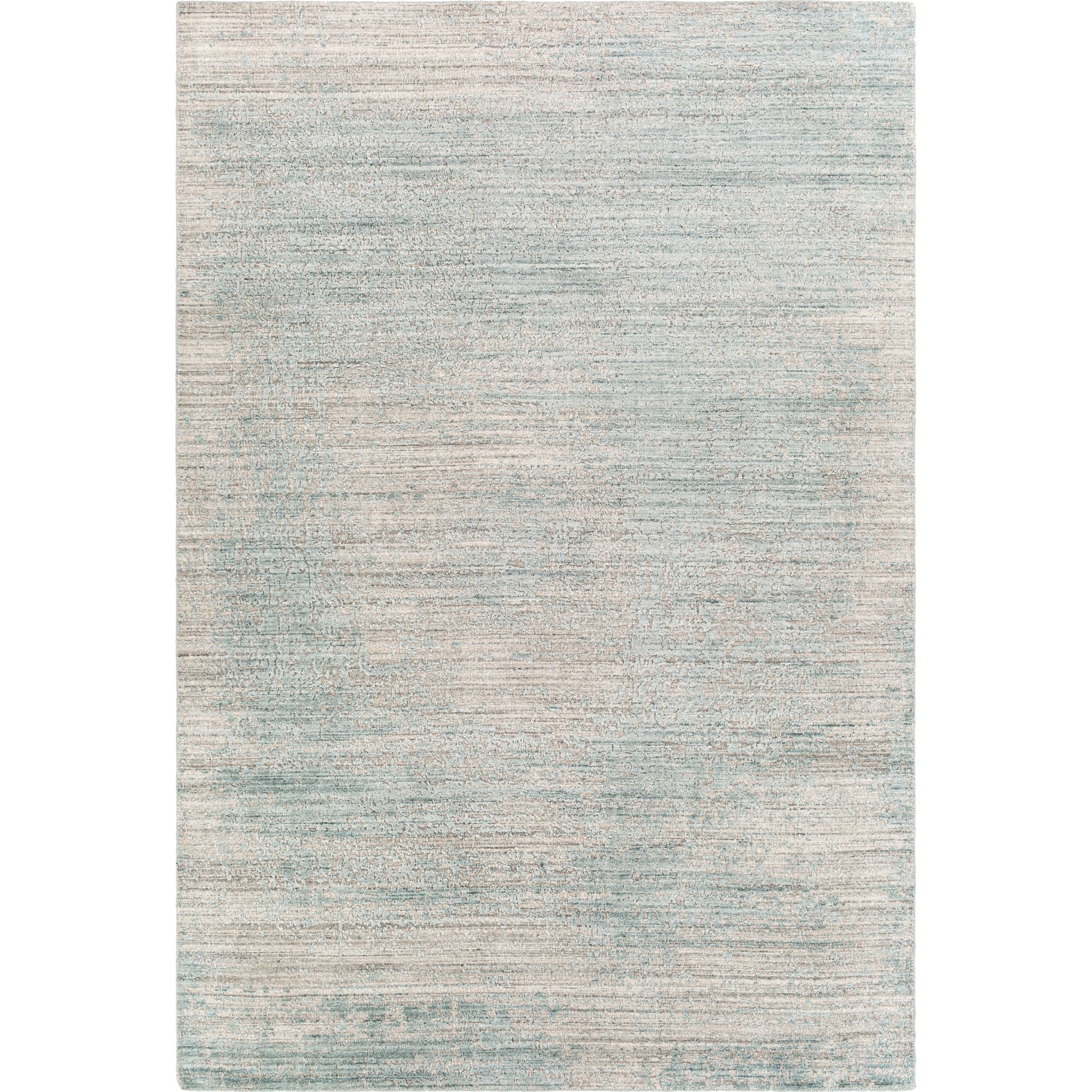 Lucknow Rug - 26922 by Surya in medium gray, taupe, charcoal, slate, deep teal. Made from 75% viscose, 25% wool in a unique style.