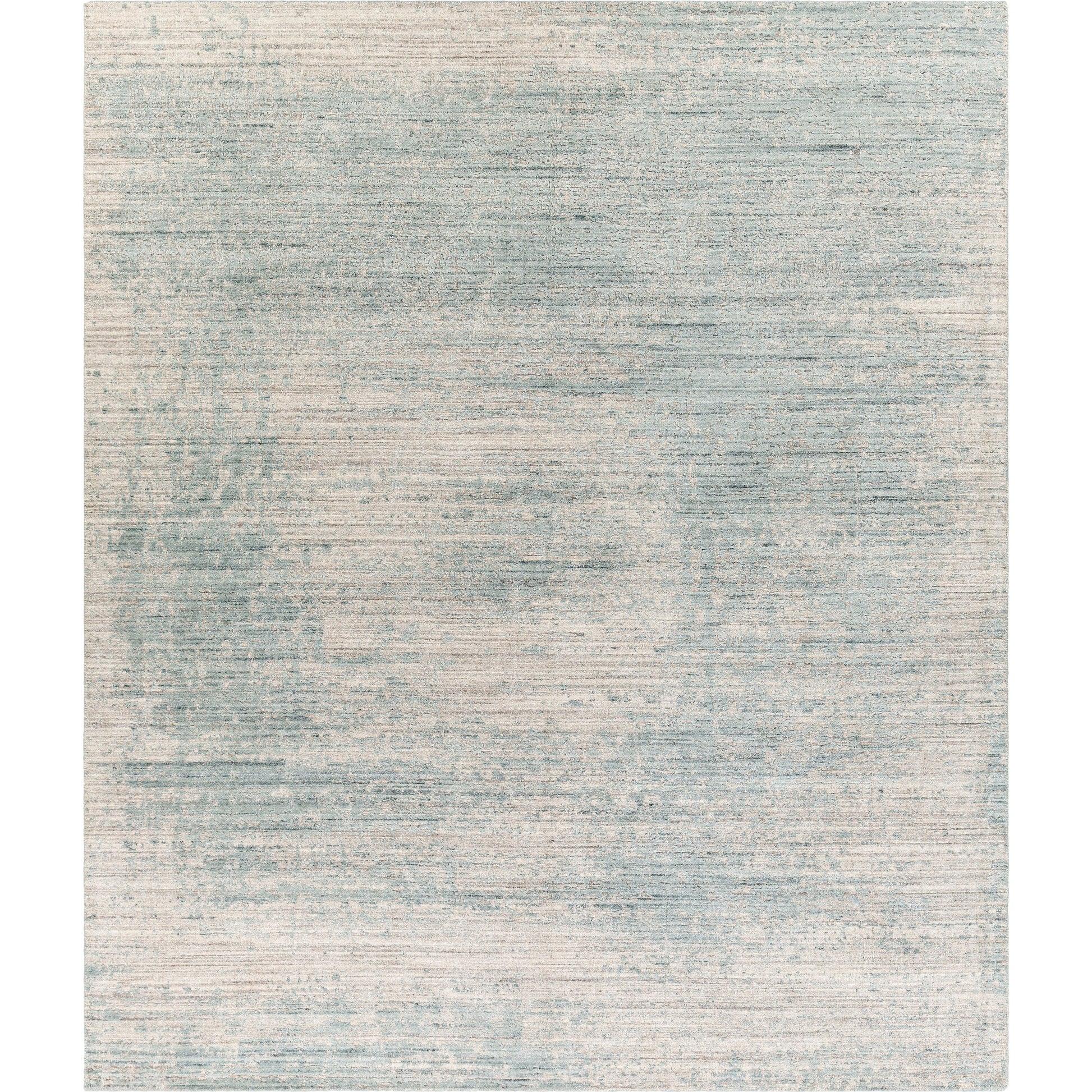 Lucknow Rug - 26922 by Surya in medium gray, taupe, charcoal, slate, deep teal. Made from 75% viscose, 25% wool in a unique style.