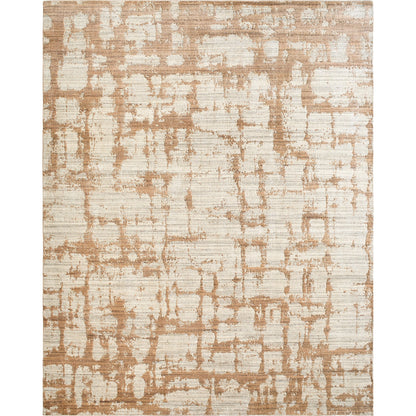Lucknow Rug - 496537 by Surya in beige, sandstone, cream. Made from face: 80% viscose, 20% wool, warp: 100% cotton in a unique style.