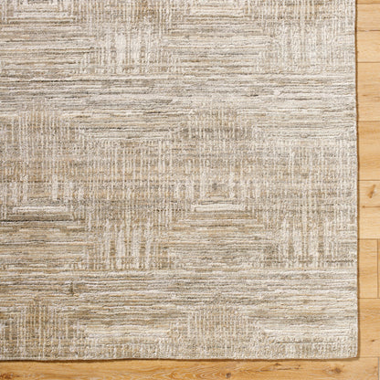 Lucknow Rug - 534678 by Surya in ash, sage. Made from viscose, wool in a unique style.