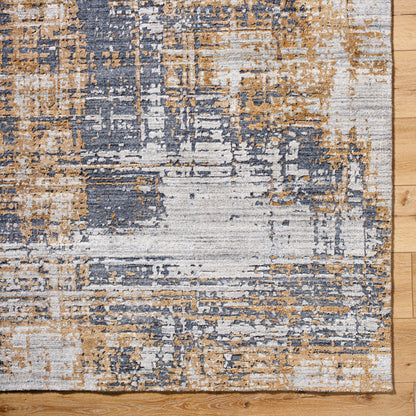 Lucknow Rug - 534690 by Surya in prairie dust, ash, dark grey. Made from viscose, wool in a unique style.