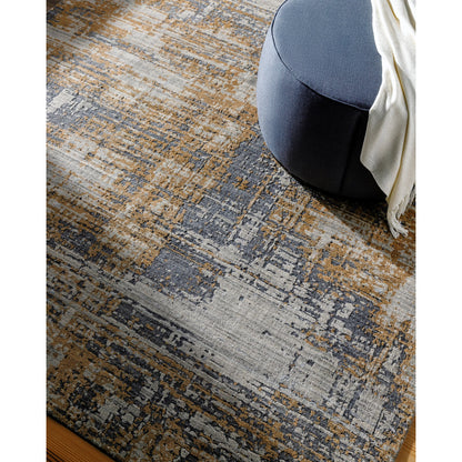 Lucknow Rug - 534690 by Surya in ochre, slate gray, ivory. Made from viscose, wool in a unique style.