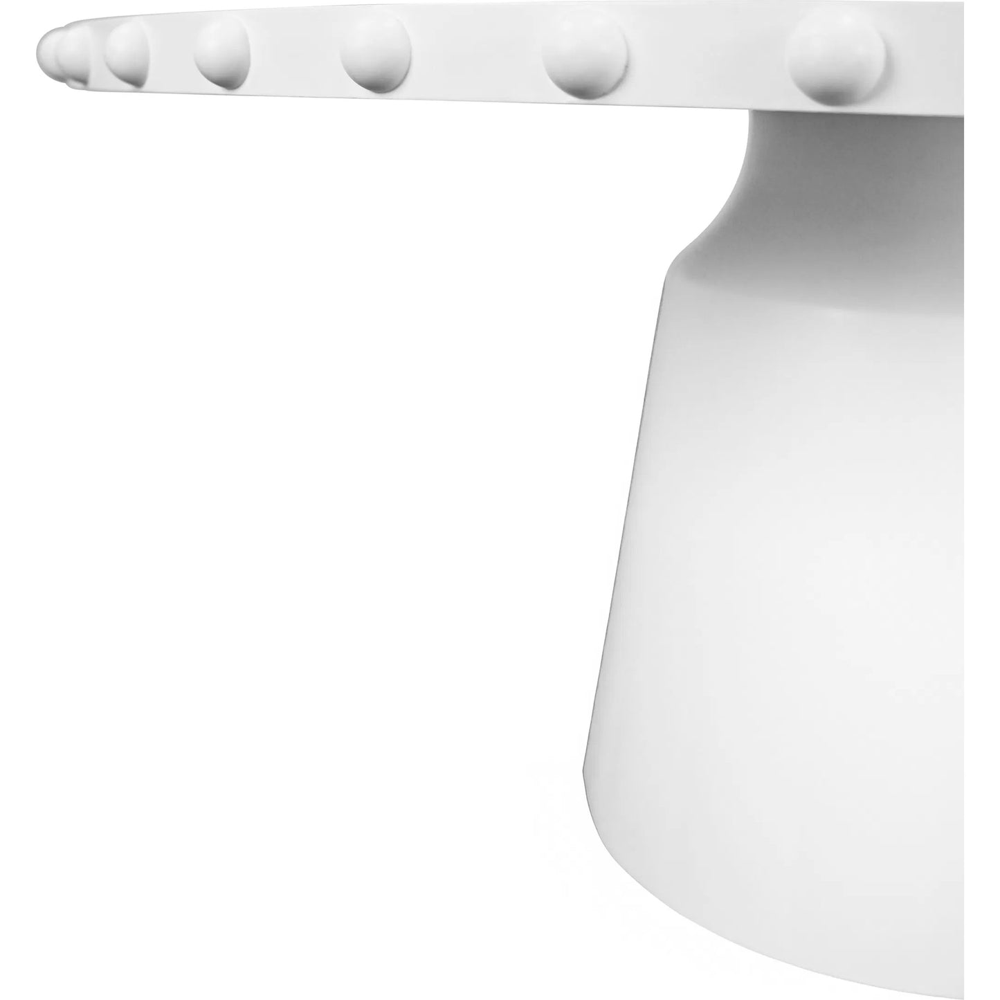 004 SI-2538658 | Closeup | Lucian Round Dining Table by Worlds Away. Made from unique in a unique style.