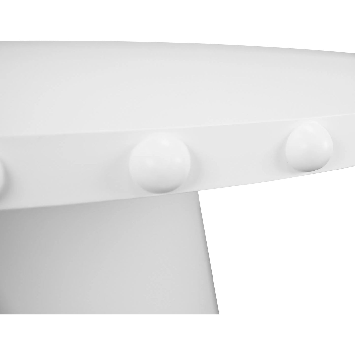 005 SI-2538658 | Closeup | Lucian Round Dining Table by Worlds Away. Made from unique in a unique style.
