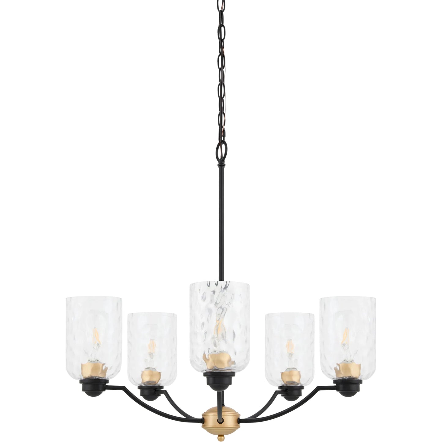 001 SI-2528730 | Primary Silo | Lugo Chandelier by Livabliss in clear, black and sand, black, painted. Made from iron, glass in a unique style.