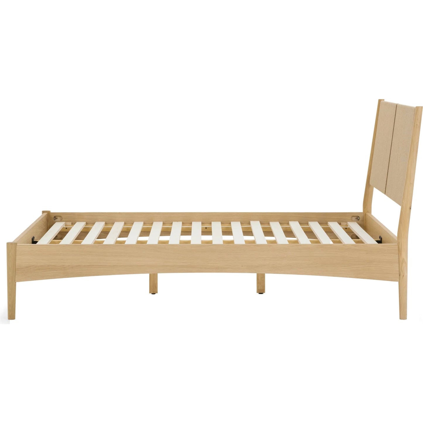 002 SI-2325108 | Additional Silo | Lumina Queen Bed by LH Imports in beige and natural. Made from oak wood legs, 100% natural paper rope, mdf oak veneer in a transitional style.