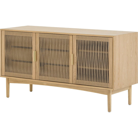 Lumina Dresser by LH Imports in beige, paper cord and natural, brass. Made from unique in a unique style.