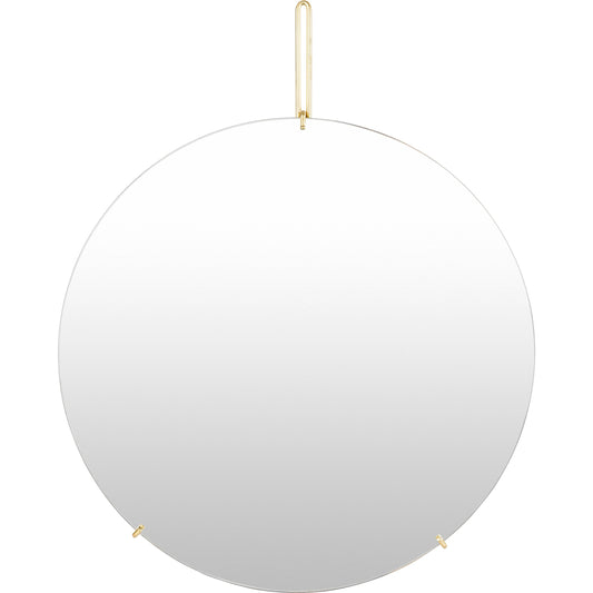 Lunar Mirror - 32284 by Livabliss in frame: gold and painted. Made from frame: stainless steel, frame (substrate): manufactured wood in a modern style.