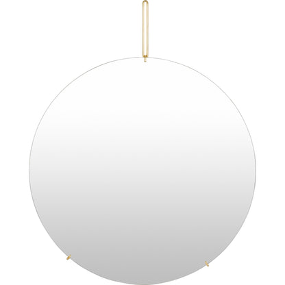 Lunar Mirror - 32284 by Livabliss in frame: gold and painted. Made from frame: stainless steel, frame (substrate): manufactured wood in a modern style.