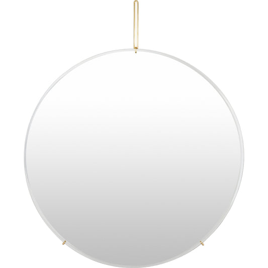 Lunar Mirror - 32284 by Livabliss in frame: gold and painted. Made from frame: stainless steel, frame (substrate): manufactured wood in a modern style.