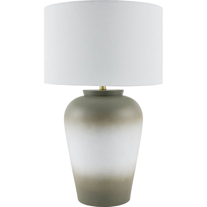 Lucero Accent Table Lamp by Surya. Made from ceramic, iron, linen, polyester in a unique style.