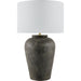 Lucero Accent Table Lamp by Surya. Made from ceramic, iron, linen, polyester in a unique style.