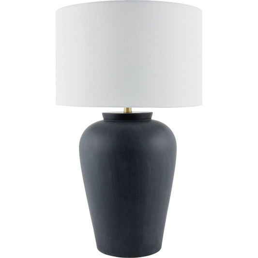 Lucero Accent Table Lamp by Surya. Made from ceramic, iron, linen, polyester in a modern style.