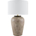 Lucero Accent Table Lamp by Surya. Made from ceramic, iron, linen, polyester in a unique style.