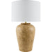 Lucero Accent Table Lamp by Surya. Made from ceramic, iron, linen, polyester in a unique style.
