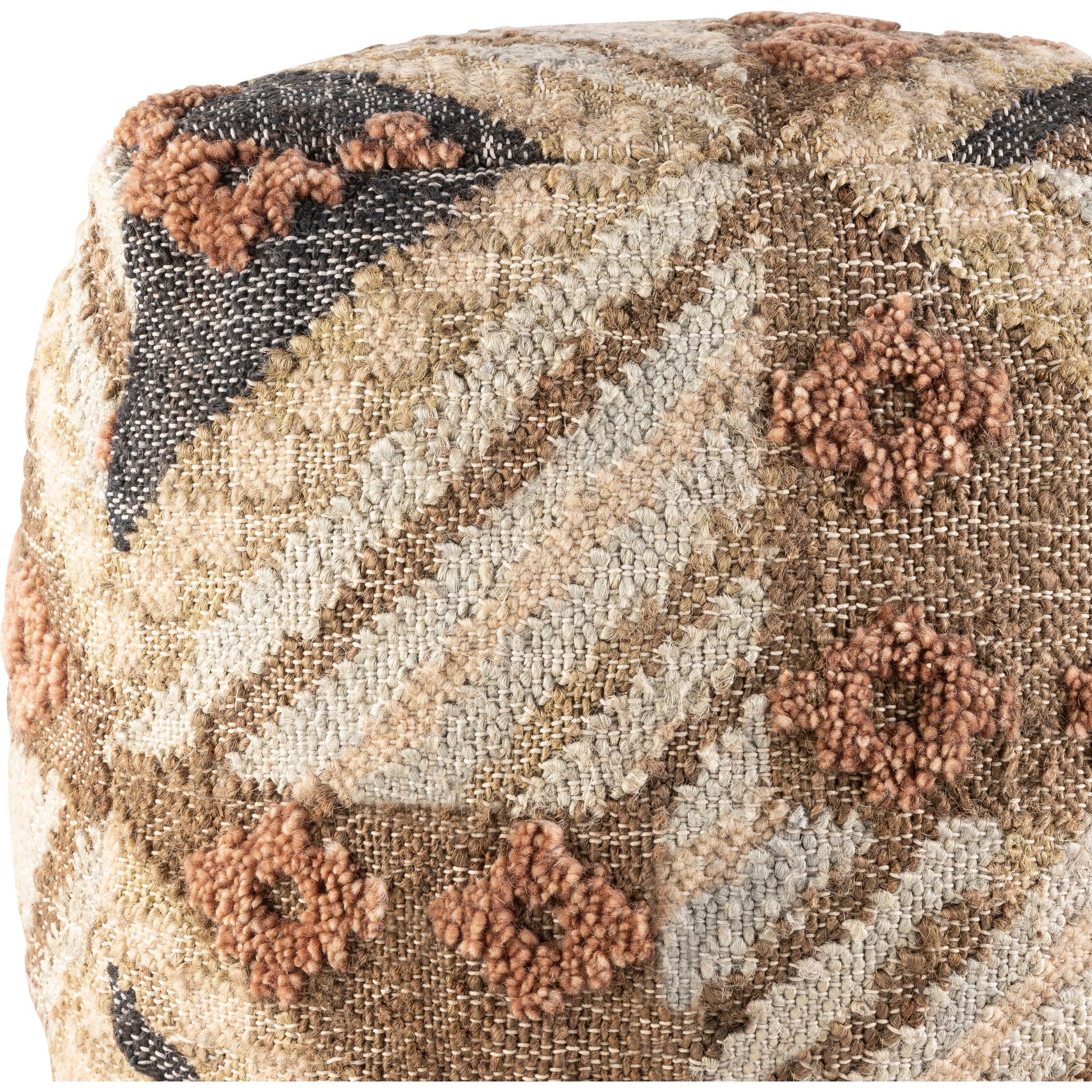 Luanda - 30029 by Surya in dark brown, light beige. Made from 70% jute, 20% wool, 10% cotton, 100% polybeads, 100% cotton in a eclectic & global style.