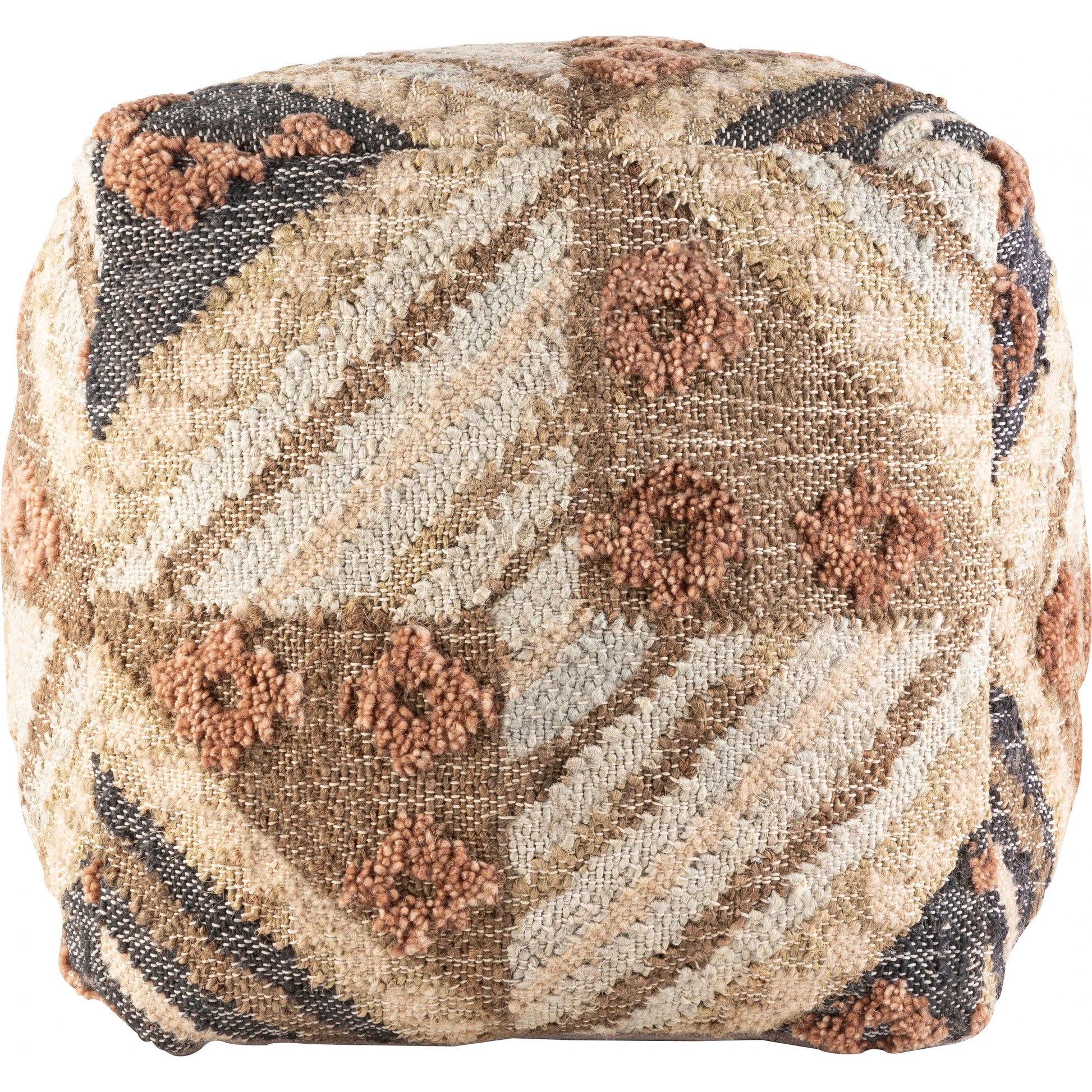 Luanda - 30029 by Surya in dark brown, light beige. Made from 70% jute, 20% wool, 10% cotton, 100% polybeads, 100% cotton in a eclectic & global style.