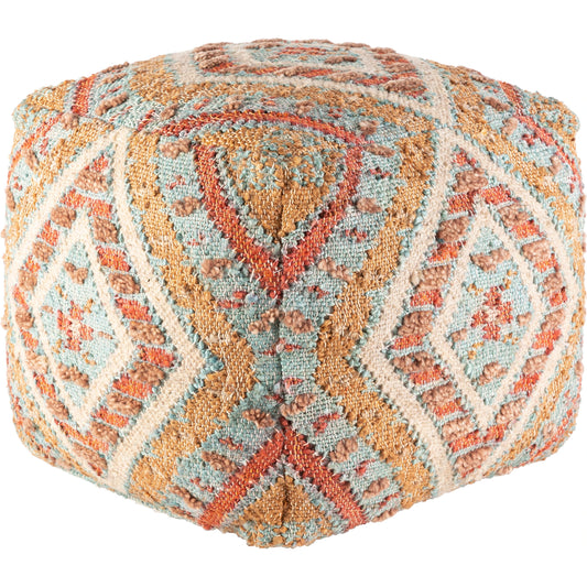 Luanda - 34065 by Surya in aqua, light beige. Made from 70% jute, 20% wool, 10% cotton, 100% polybeads, 100% cotton in a eclectic & global style.