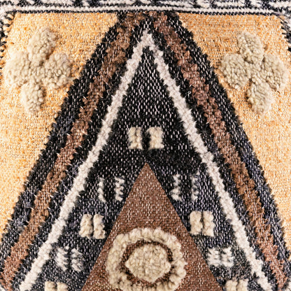 Luanda - 32109 by Surya in black, light beige. Made from 70% jute, 20% wool, 10% cotton, 100% polybeads, 100% cotton in a eclectic & global style.