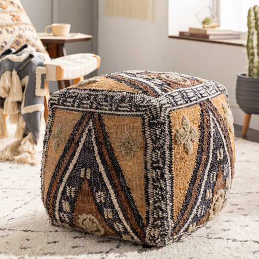 Luanda - 32109 by Surya in black, light beige. Made from 70% jute, 20% wool, 10% cotton, 100% polybeads, 100% cotton in a eclectic & global style.
